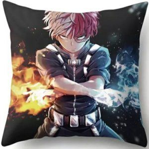 Square Anime Pillow Cover Cushion Shoto Todoroki Hero Academia 18" x 18" Manga